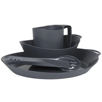 Zestaw naczyń turystycznych LIFEVENTURE ELLIPSE CAMPING TABLEWARE SET