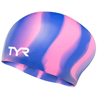 Czepek na basen TYR ADULT SILICONE LONG HAIR WRINKLE-FREE SWIM CAP