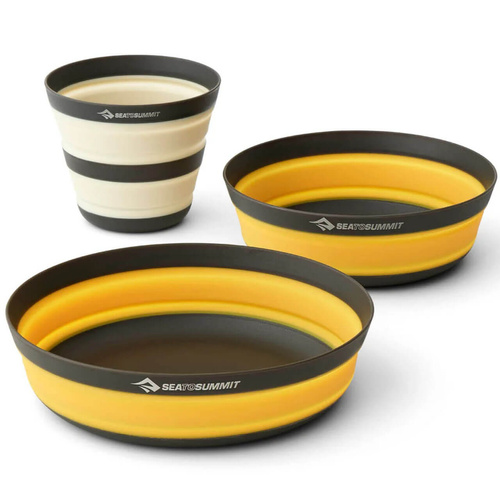 Zestaw naczyń turystycznych składanych SEA TO SUMMIT FRONTIER ULTRALIGHT COLLAPSIBLE DINNERWARE SET | 3 piece
