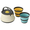Zestaw naczyń turystycznych składanych SEA TO SUMMIT FRONTIER UL COLLAPSIBLE KETTLE COOK SET WITH CUPS