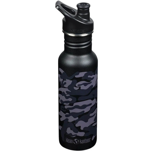 Butelka ze stali nierdzewnej KLEAN KANTEEN CLASSIC Black Camo | 532 - 800 ml