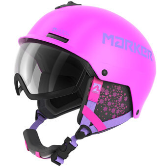 Kask narciarski dziecięcy MARKER VIJO z szybą cat.0