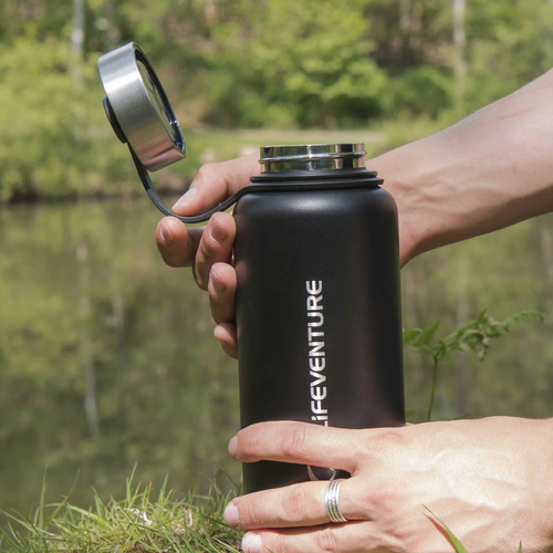 Butelka termiczna ze stali LIFEVENTURE STAINLESS STEEL FLASK 1000 ml