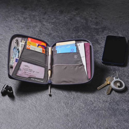 Portfel z ochroną RFID LIFEVENTURE RECYCLED RFID MINI TRAVEL WALLET