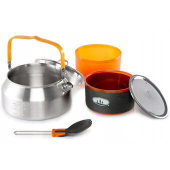 Zestaw naczyń turystycznych GSI OUTDOORS GLACIER STAINLESS KETALIST