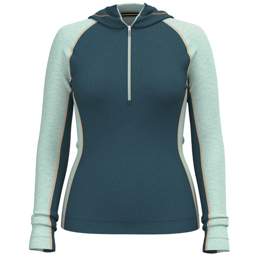 Koszulka wełniana z kapturem damska SMARTWOOL CLASSIC THERMAL MERINO 1/2 ZIP HOODIE