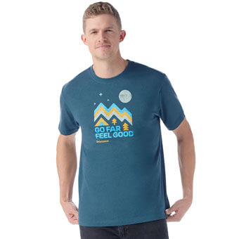 Koszulka wełniana unisex SMARTWOOL ALPINE SKY GRAPHIC TEE | Slim Fit