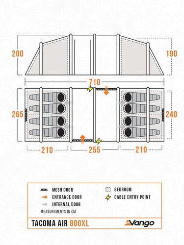 Namiot pompowany VANGO TACOMA AIR 800XL PACKAGE