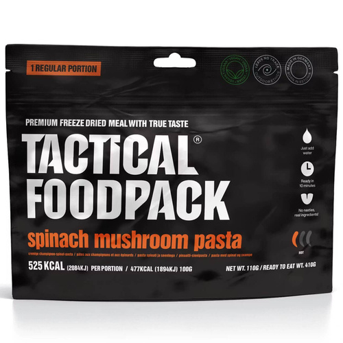Makaron ze szpinakiem i grzybami TACTICAL FOODPACK