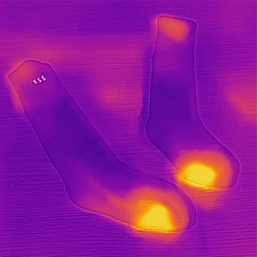Skarpety narciarskie ogrzewane GLOVII HEATED SOCKS z pilotem i baterią