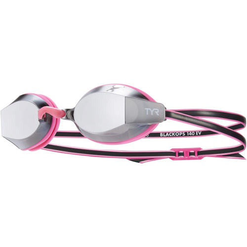 Okularki pływackie dziecięce TYR BLACK OPS 140 EV MIRRORED RACING
