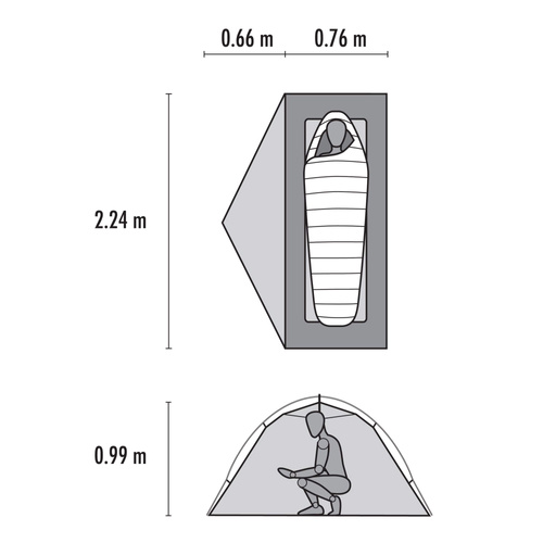 Namiot turystyczny MSR ELIXIR 1