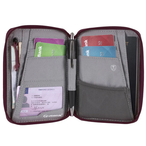 Portfel z ochroną RFID LIFEVENTURE RECYCLED RFID MINI TRAVEL WALLET