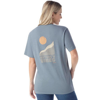 Koszulka wełniana unisex SMARTWOOL NATURE'S VIBES GRAPHIC TEE | Slim Fit