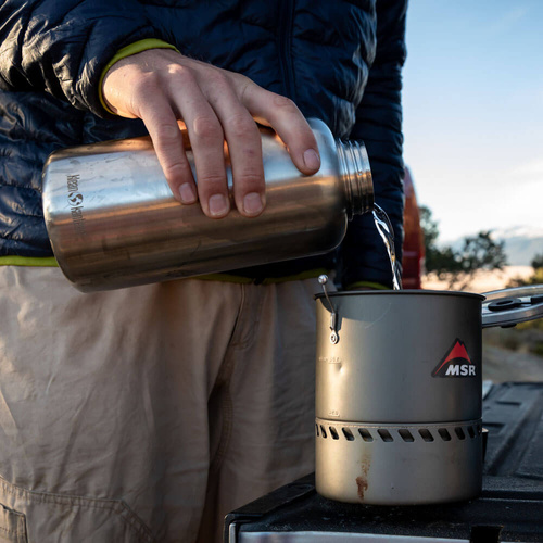 Butelka stalowa KLEAN KANTEEN WIDE .8L - 1.9L, Brushed Stainless