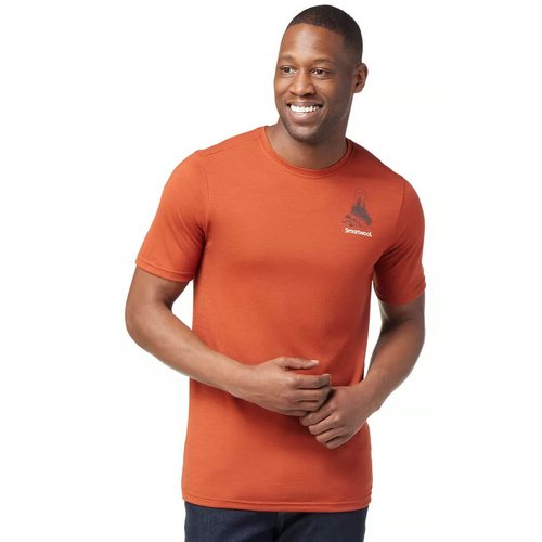Koszulka wełniana męska SMARTWOOL WILDERNESS SUMMIT GRAPHIC TEE