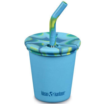Kubek stalowy ze słomką dla dzieci KLEAN KANTEEN KID STEEL CUP | 300 ml