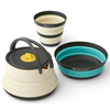 Zestaw naczyń turystycznych składanych SEA TO SUMMIT FRONTIER ULTRALIGHT COLLAPSIBLE KETTLE COOK SET WITH CUP & BOWL