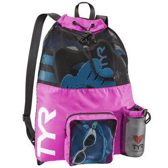 Plecak na sprzęt do pływania / treningu TYR BIG MESH MUMMY BACKPACK 40L