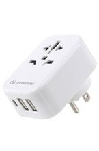 Adapter podróżny z USB (& USB C) LIFEVENTURE WORLD TO US TRAVEL ADAPTOR