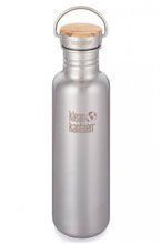 Butelka ze stali KLEAN KANTEEN REFLECT BAMBOO CAP 0.532L - 0.800L Brushed Stainless