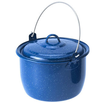 Garnek emaliowany GSI OUTDOORS ENAMELWARE CONVEX KETTLE | 2.8L