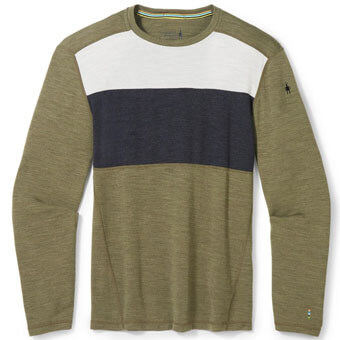 Koszulka SMARTWOOL CLASSIC THERMAL MERINO BASE LAYER COLORBLOCK CREW