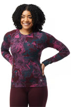 Koszulka SMARTWOOL WOMEN'S CLASSIC THERMAL MERINO BASE LAYER PATTERN CREW