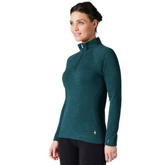 Koszulka wełniana damska SMARTWOOL CLASSIC THERMAL MERINO 1/4 ZIP