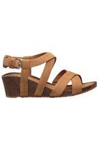 Sandały skórzane damskie TEVA MAHONIA WEDGE CROSS STRAP