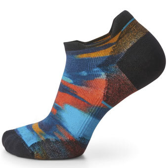 Skarpety do biegania SMARTWOOL W'S RUN TARGETED CUSHION BRUSHED PRINT LOW ANKLE SOCKS