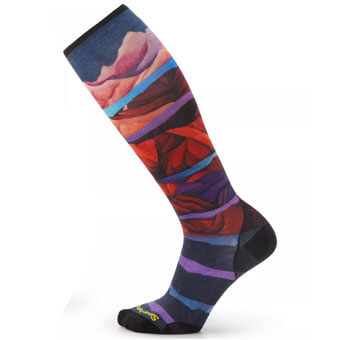 Skarpety narciarskie SMARTWOOL W'S SKI ZERO CUSHION PRINT OVER THE CALF SOCKS