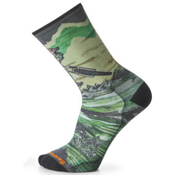 Skarpety rowerowe SMARTWOOL BIKE ZERO CUSHION WOLF PRINT CREW SOCKS