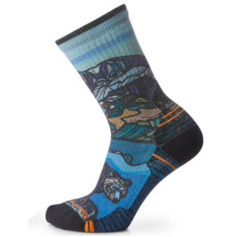 Skarpety trekkingowe SMARTWOOL W'S HIKE LIGHT CUSHION ICY RANGE PRINT CREW SOCKS