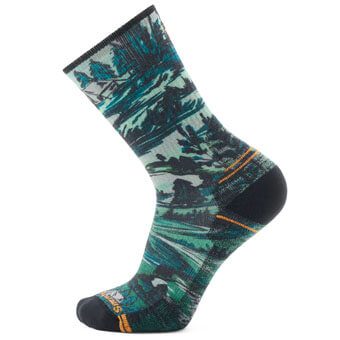 Skarpety turystyczne wełniane SMARTWOOL HIKE CAMPGROUND PRINT CREW SOCKS Light Cushion