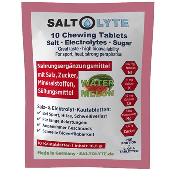 Tabletki do ssania SALTOLYTE CHEWING TABLETS - arbuz, 10 szt.