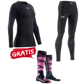 Zestaw / komplet bielizny damskiej X-BIONIC SYMBIO MERINO + GRATIS