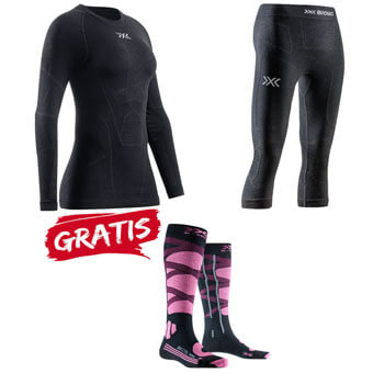 Zestaw / komplet bielizny damskiej X-BIONIC SYMBIO MERINO + GRATIS