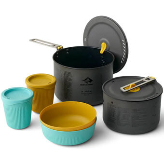 Zestaw naczyń turystycznych SEA TO SUMMIT FRONTIER ULTRALIGHT TWO POT COOK SET | 6 elementów