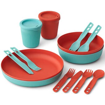 Zestaw naczyń turystycznych dla dwóch osób SEA TO SUMMIT PASSAGE DINNERWARE SET | 14 elementów