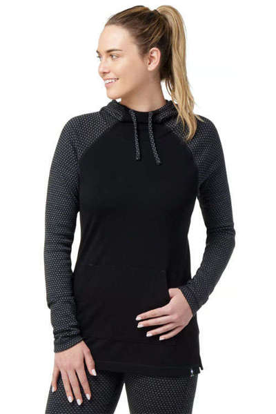 Bluza wełniana damska z kapturem SMARTWOOL THERMAL DRAPE NECK HOODIE