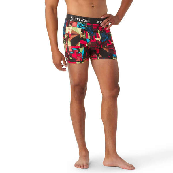 Bokserki wełniane męskie SMARTWOOL MERINO PRINT BOXER BRIEF