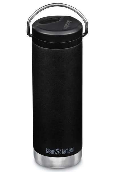 Butelka termiczna ze stali KLEAN KANTEEN INSULATED TKWIDE Café Cap Black | 355 ml - 592 ml