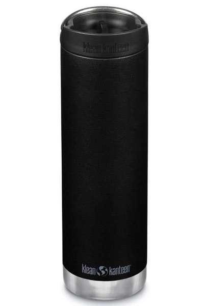 Butelka termiczna ze stali KLEAN KANTEEN INSULATED TKWIDE Café Cap Black | 355 ml - 592 ml