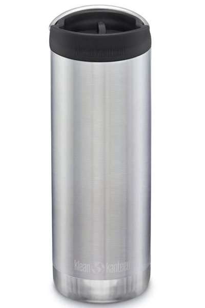 Butelka termiczna ze stali KLEAN KANTEEN INSULATED TKWIDE Café Cap Brushed Stainless | 355 ml - 592 ml