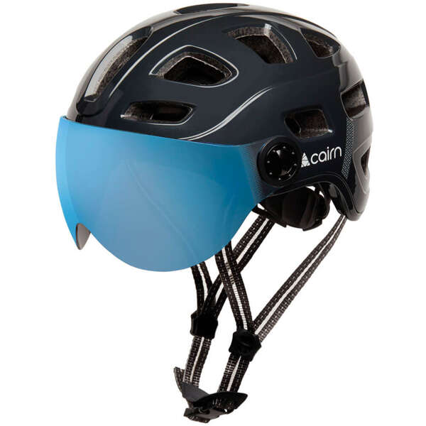 Kask rowerowy z szybką CAIRN QUARTZ VISOR LED USB