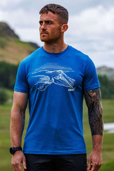 Koszulka INOV-8 GRAPHIC T-SHIRT "HELVELLYN" MEN'S