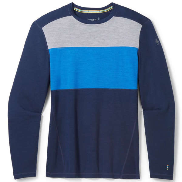 Koszulka SMARTWOOL CLASSIC THERMAL MERINO BASE LAYER COLORBLOCK CREW