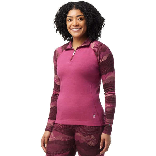 Koszulka SMARTWOOL W'S CLASSIC THERMAL MERINO PATTERN 1/4 ZIP