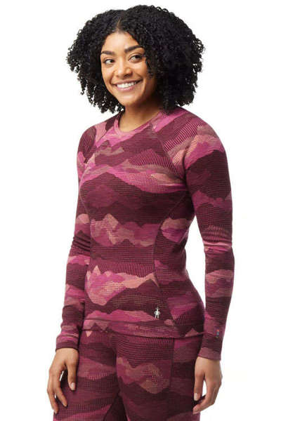 Koszulka wełniana damska SMARTWOOL CLASSIC THERMAL MERINO PATTERN CREW